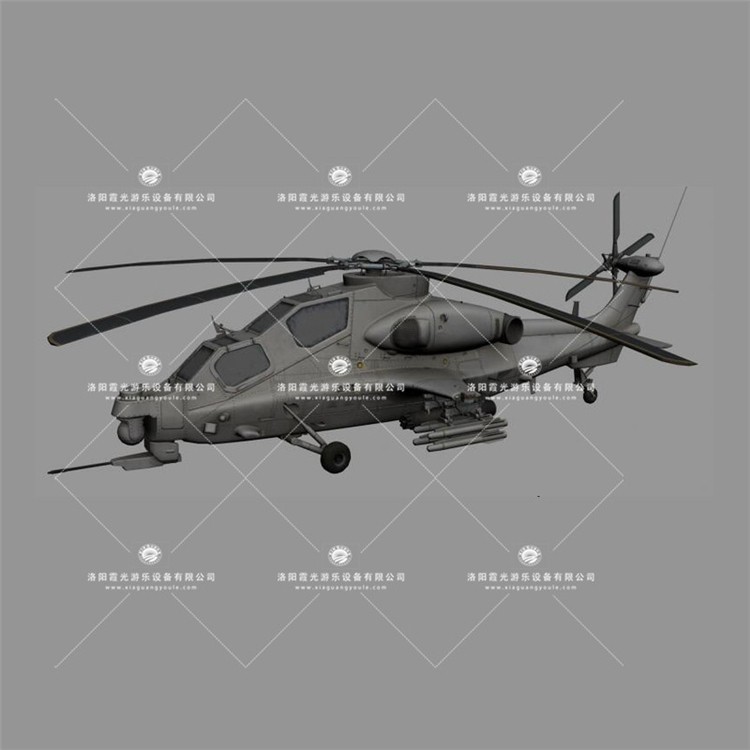 桂林武装直升机3D模型